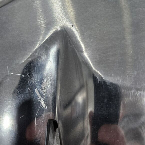 Set Of 3 Modern Style Silver Tone Aluminum Ginkgo Leaf Trinket Catchall Tray - Picture 7 of 9